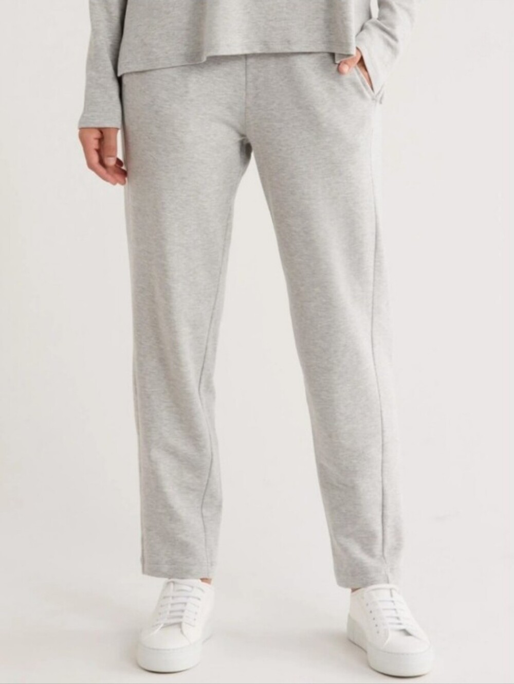Eileen Fisher NWOT Slouch Ankle Pull On Pant In Dark Pearl Gray Size L